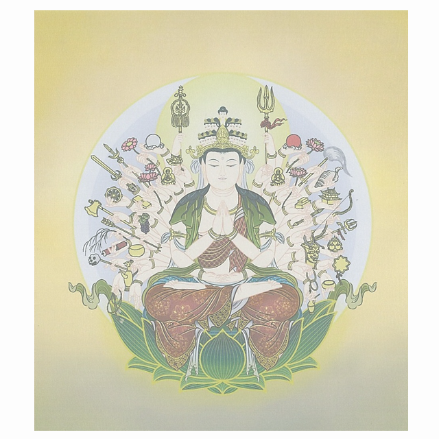 十二支の御守本尊 仏画「千手観音 子年」