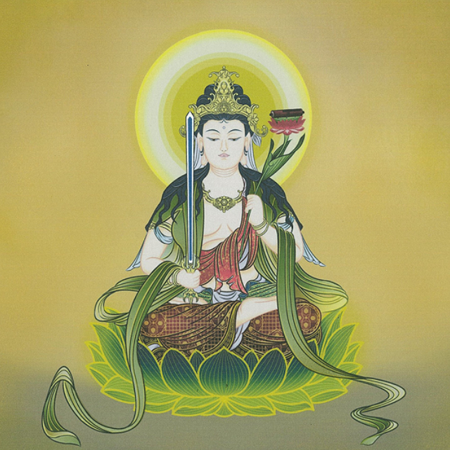 十二支の御守本尊 仏画「文殊菩薩 卯年」