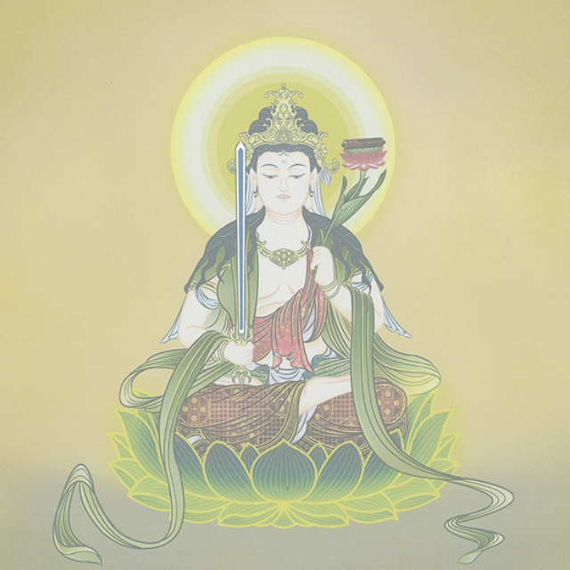 十二支の御守本尊 仏画「文殊菩薩 卯年」
