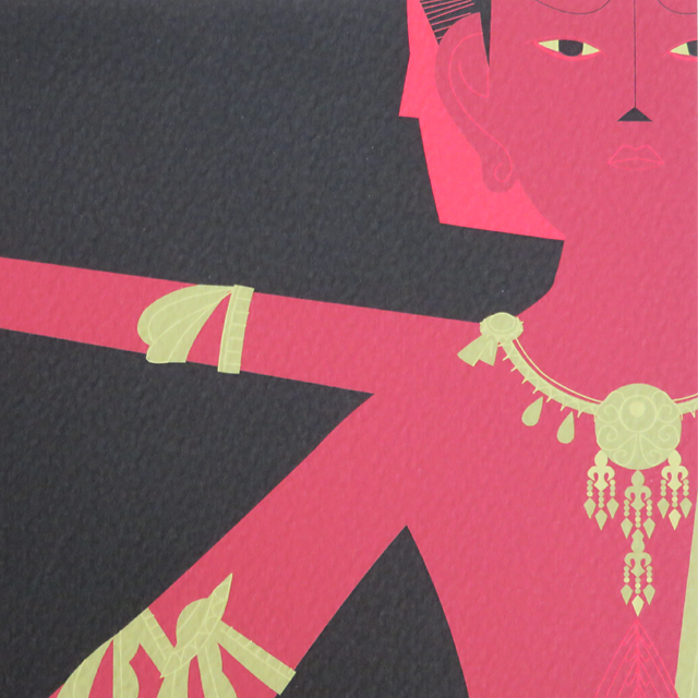 デジタルプリント版画：中川 学「阿修羅王」